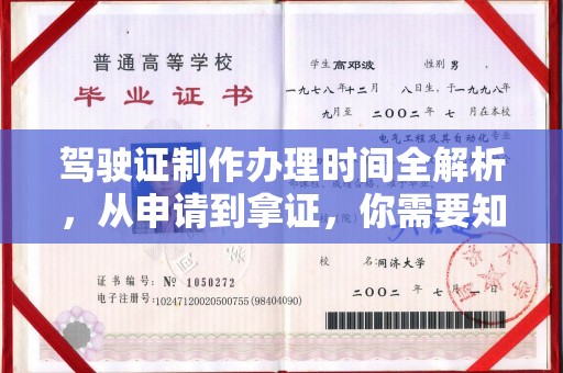 加格达奇驾驶证制作办理时间全解析，从申请到拿证，你需要知道的一切